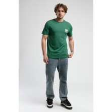 Ecko Unltd. CORINTH Yeşil Bisiklet Yaka Baskılı Standard Fit Erkek Tshirt
