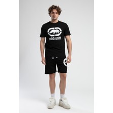 Ecko Unltd. MARC Siyah_B Bisiklet Yaka Baskılı Standard Fit Erkek Tshirt