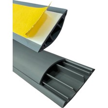 OEM 2 Metre (2 Adet x 1 Metre) Kendinden Yapışkanlı 50X12MM Gri Balık Sırtı Kablo Kanalı (2 Metre)