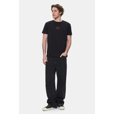 Ecko Unltd. JOHNSON Siyah Bisiklet Yaka Baskılı Standard Fit Erkek Tshirt