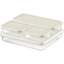 OEM 4 Adet Buzdolabı ve Derin Dondurucu Saklama Kabı Seti, Fresh Box, Dolap Düzenleyici ve Buz Dolabı Organizeri, Bpa Içermeyen Pp Plastik,gıdaları Taze Tutma,mutfak Düzenleyici (Beyaz)