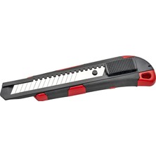 OEM Çift Malzemeli Metal Maket Bıçağı 18 mm Pro (Kırmızı)