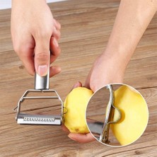 OEM ® 3'ü 1 Arada Paslanmaz Çelik Sebze Soyacağı – Julienne, Düz ve Şerit Soyma Fonksiyonlu, Ergonomik Mutfak Soyacağı