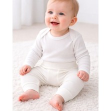 Organickid Serene Bebek Beyaz Harem Pantolon