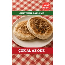 Ebruli Doğal Bakkal Karabuğday Bazlama Glutensiz (2 Adet)