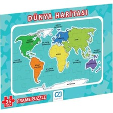 Dünya Haritası Puzzle-35