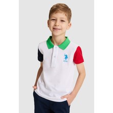 U.s. Polo Assn. Erkek Çocuk Beyaz Tişört 50325623-VR013