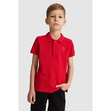 U.s. Polo Assn. Erkek Çocuk Kırmızı Tişört Basic 50320118-VR171