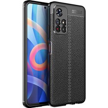 Goocamp Xiaomi Poco M4 Pro 5g Kılıf Deri Görünümlü Silikon Kamera Korumalı Üstün Koruma Gcmp