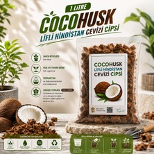 Nzb 1 Litre Lifli Hindistan Cevizi Cipsi Cocohusk Orkide Toprağı Saksı Bitkileri Doğal Coco Chips