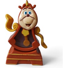 Hureggo Disney Güzel ve Çirkin Cogsworth Saat Figür - 1991/1992 Vintage Kurmalı Çalışır Mekanizma - 8.5 cm