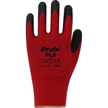Beybi Pl9 Eldiven Kırmızı-Siyah 12'li Paket No : 10