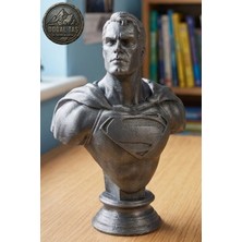 Superman %100 Beton Büst/ Figür 10 cm Boyunda(Hediye Paketi ile Beraber)