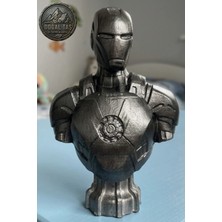 Ironman %100 Beton Büst/ Figür 10 cm Boyunda(Hediye Paketi ile Beraber)
