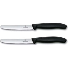 EstoreBox Victorinox Mutfak Bıçağı Seti, 2 Adet (11 Cm, Ekstra Dalgalı Kesim, Sofra Bıçağı, Ergonomik