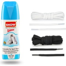 COMFORTSTEP Show Beyaz Deri Ve Kumaş Boyası, 2 Çift Bağcık