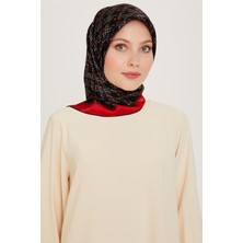 Armine Tivil İpek Eşarp 9239 - 05 Siyah Karışık Desen