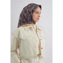 Armine Klasik Desenli Saf Ipek Twill Eşarp 9410D 58