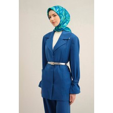 Armine Etnik Desenli Saf İpek Sura Eşarp 9323D 53