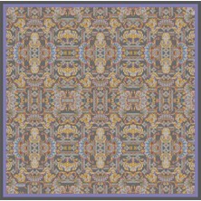 Armine Etnik Desen Saf İpek Twill Eşarp 9416D 51