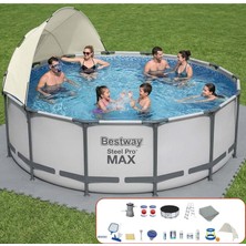 Bestway Yuvarlak Gölgelikli Prefabrik Full Havuz Seti 366X122CM 56420 BW562