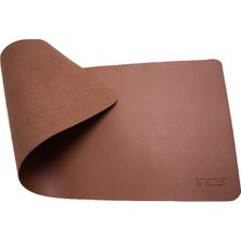 Inca IMP-025 Suni Deri Masa Matı Mousepad | 70X30 cm Su Geçirmez Kaymaz Taban