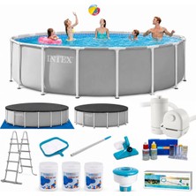 Intex 26732 549X122CM Prefabrik Havuz + Delux Bakım Setli Full Set