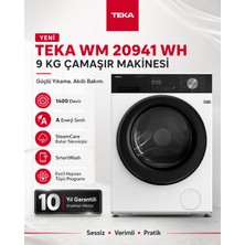 Teka WM 20941 WH 9 Kg Çamaşır Makinesi 1400 Devir A Enerji Sınıfı ile Güçlü Yıkama