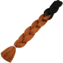 Afrika Örgülük Sentetik Ombreli 100 Gr. / Siyah / Bakır