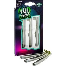 Fiiish Mud Digger MD1141 3x Gövde Kaki Silikon Yem