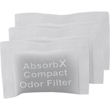 Teknocan Marketing Itouchless 3'lü Paket Absorbx, Kokuları Emer, Çöp Koku Giderici, Kompakt Filtreler, 4 Gal ve Daha Küçük Çöp Kovaları Için