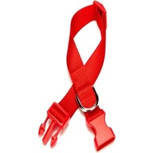 Dokuma Köpek Boyun Tasması 2 cm x 30-45 cm Kırmızı 25 kg