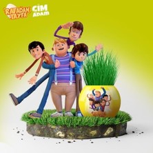 Teknocan Marketing Yuup Rafadan Tayfa Temalı Çim Adam 6'lı Set – Çocuklar Için Eğitici ve Eğlenceli Bitki Yetiştirme Kiti