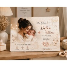 Hoş Geldin Bebek Puzzle | Kişiye Özel Bebek Fotoğraflı A3 130 Parça Puzzle