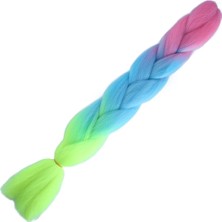 Afrika Örgülük Ombreli Sentetik 100 Gr. / Pembe / Açık Mavi / Neon Sarı