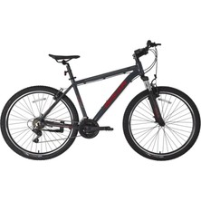 Bisan Atlas V - 26 Jant Dağ Bisikleti 17'' 43 cm (M) Kadro - Parlak Gri / Kırmızı
