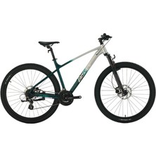 Bisan Bold 8.3 - 27.5 Jant 19'' 48CM (L - Xl) Kadro 24 Vites Dağ Bisikleti - Gri / Koyu Yeşil Krom