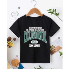 Tarz Yeri Erkek Çocuk Baskılı T-Shirt - Siyah