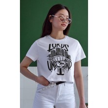 Velmora Fashion Unisex Oversize 24/1 Penye DTF Baskılı Tişört - DTF161