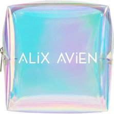 Alix Avien Kare Hologramlı Makyaj Çantası - Square Cosmetic Bag