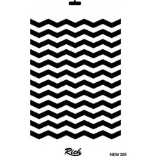 Rich New Seri N-358 Stencil 35X25 cm