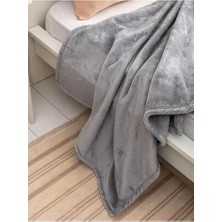 Gri Wellsoft Tv Battaniye 100X170 cm