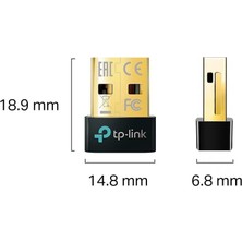UB500, Bluetooth 5.4, (Pc Dizüstü Bilgisayar Masaüstü Bilgisayar Için, Windows 10/8.1/8/7 Plug & Play Destekler), USB Bluetooth Adaptör