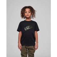 Tarz Yeri Çocuk Unisex Baskılı T-Shirt - Siyah