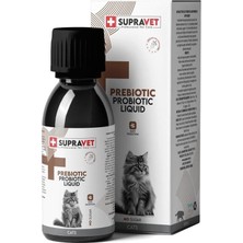 Supravet Probiyotik, Kedi Bağışıklık Güçlendirici Sıvı Probiyotik + Prebiyotik Takviyesi 100 ml