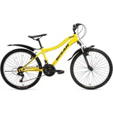 Bisan Rocky - 26 Jant 42 cm Kadro 21 Vites Dağ Bisikleti - Cat Sarı Siyah