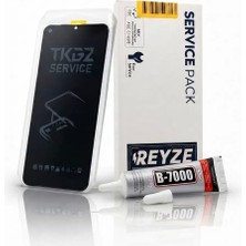 Tkgz - Xiaomi Redmi Note 11S Uyumlu LCD Ekran Dokunmatik Reyze Servis LCD OLED + B-7000
