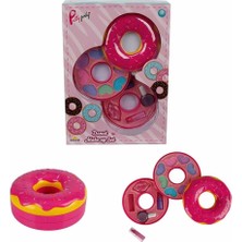 Sepetopia Donut Şekilli 2 Katlı Makyaj Güzellik Seti