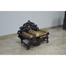 Flame Stove FS-101AY Ayyıldız Desenli Lazer Kesim Odunluk