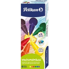 Pelikan Eğlenceli Şekilli 6lı Mum Boya